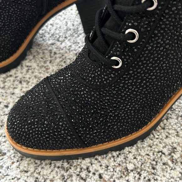 INC Womens Samira 2 Rhinestone Almond Toe Mid-Calf Boots Size: 9.5 - Picture 6 of 11